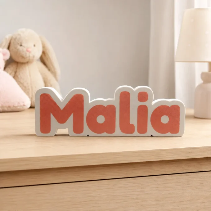 Prénom 3D personnalisé à poser – PLA+ 22 cm