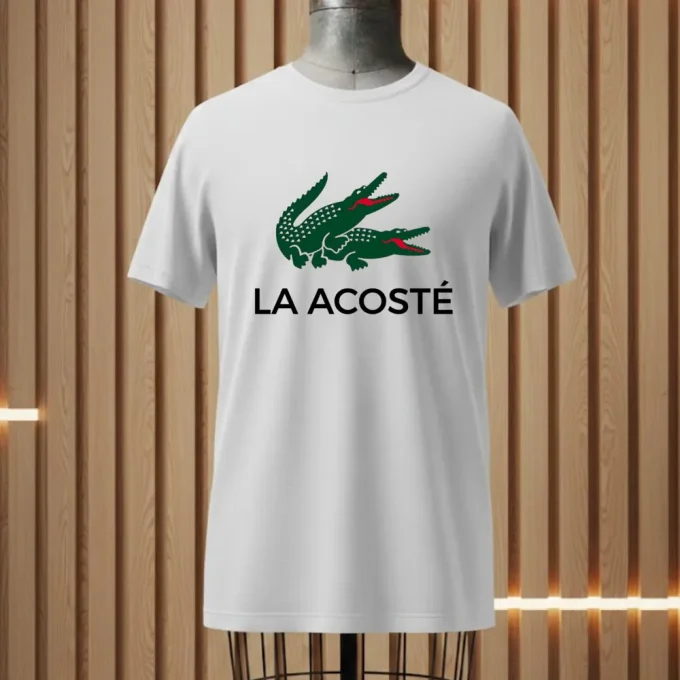 T-shirt blanc humour crocodiles Very Ouest 100 % coton